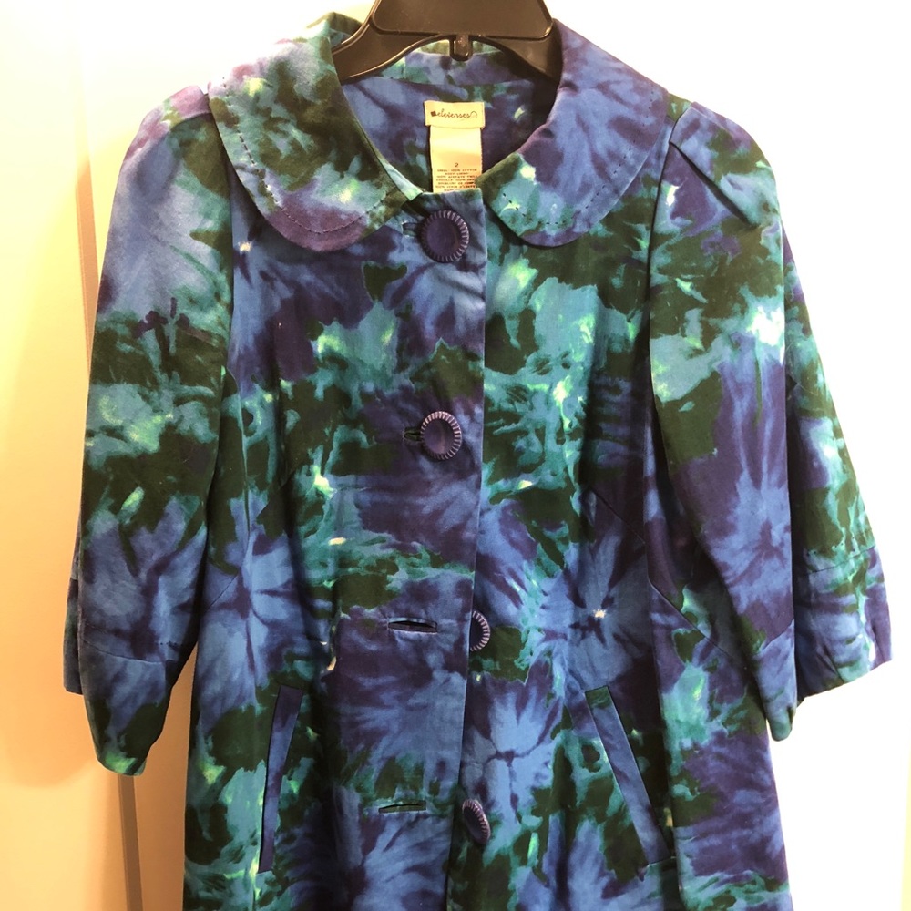 Anthropologie Jackie O style swing jacket
